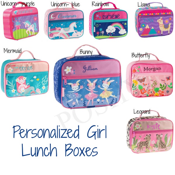 Monogrammed Stephen Joseph Classic Lunch Boxes / Children and Toddler Lunch Box / Personalized / Choose from 29 Patterns / Boys and Girls