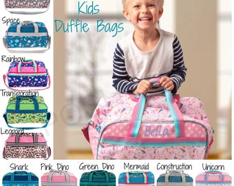 Kids Gym Bag, Personalized Duffle, Kids Personalized Duffle, Kids Gym Bag, Sports Bag N