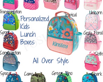 Kids Lunch box / Kids lunch bag / Monogrammed lunch box / All over Print