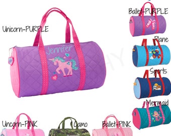 Personalized duffle bag, Stephen Joseph Duffle Bag in Girls Boys ,kids duffle