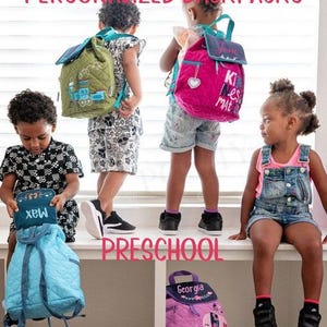 Childrens Backpack, Toddler Backpack, Preschool backpack, Personalized Backpack
