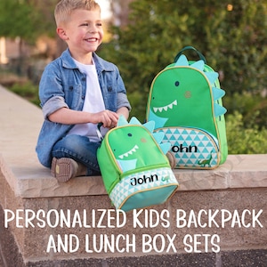 Personalized Backpack Set, Boys Backpack, Girls Backpack, Preschool Backpack, toddler Backpack, PreK Backpack, Stephen Joseph backpack
