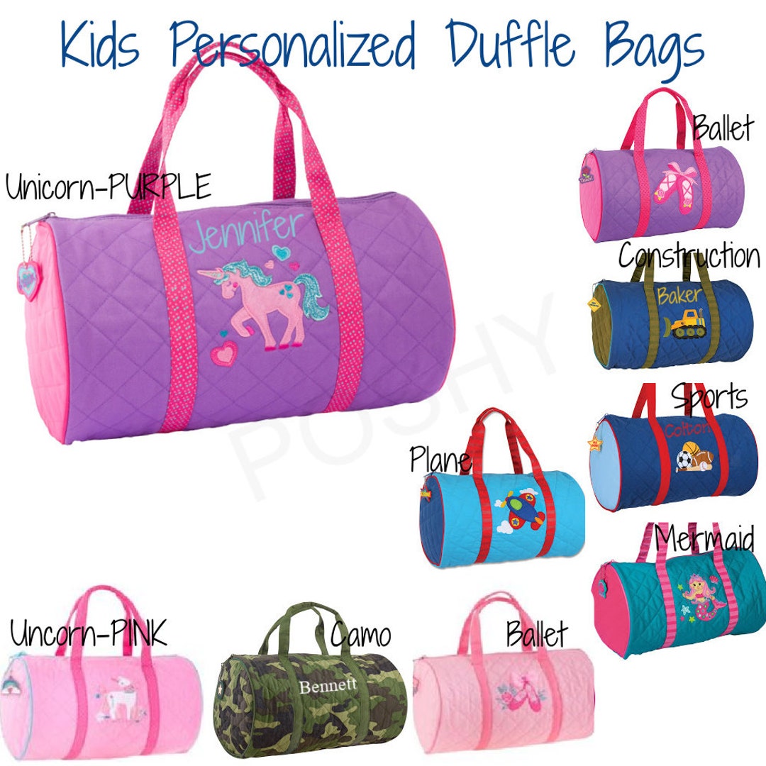 Kids Duffle Bag/ Personalized Kids Duffle Bag/ Monogrammed Etsy