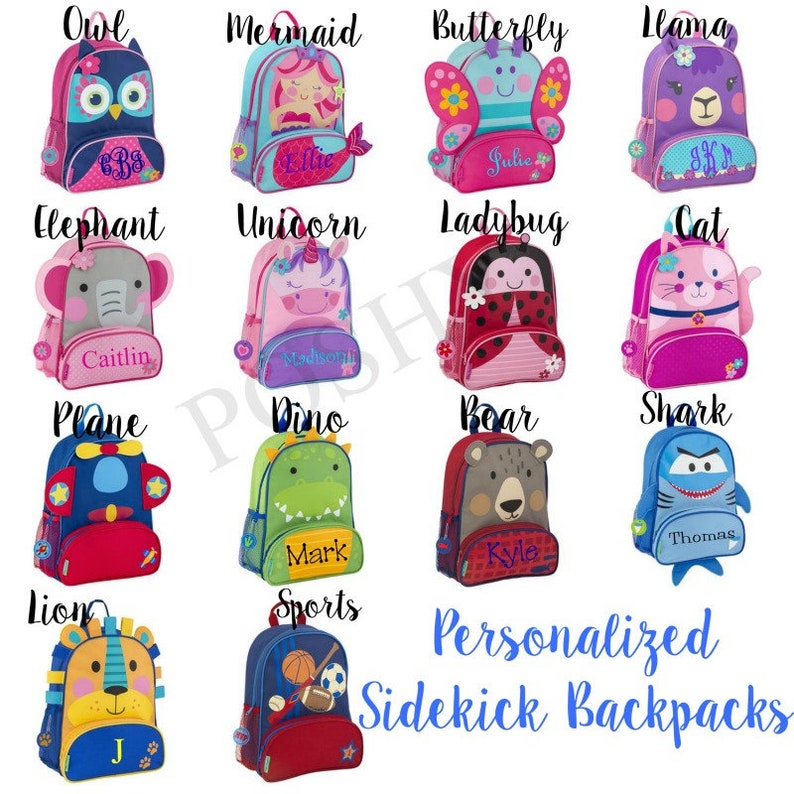 Personalized Backpack Stephen Joseph Sidekicks Toddler Girls Boys