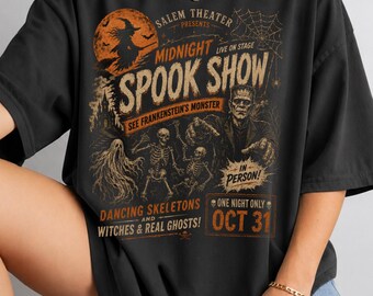 Halloween Spooky PNG, Vintage Horror Shirt Design, Retro Halloween PNG, Spooky Sublimation Design, Halloween Digital Download