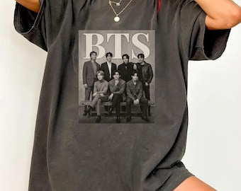 K-Pop Boy Band Graphic Tee, Vintage Concert Music Fan Shirt