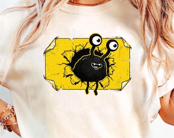 Monster Folk Art T-Shirt – Quirky Gothic Kawaii Alien Graphic Tee