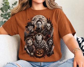 Halloween Horror PNG, Spooky Horror Shirt Design, Halloween Graphic PNG, Horror Sublimation Design, Scary Halloween Digital Download