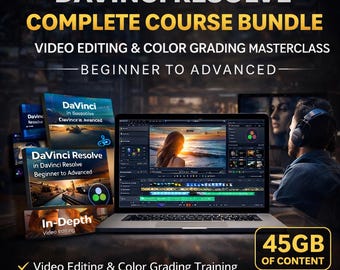 DaVinci Resolve Complete Course Bundle (Digital Download)