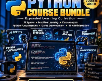 Pakiet Kursów Python | Agenci AI, DeepEval, Machine Learning, Pandas i Gry | Pełny Zestaw | Pobranie Cyfrowe