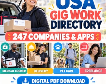 USA Gig Work Directory: 247 Companies, Apps, Services (PDF Download)