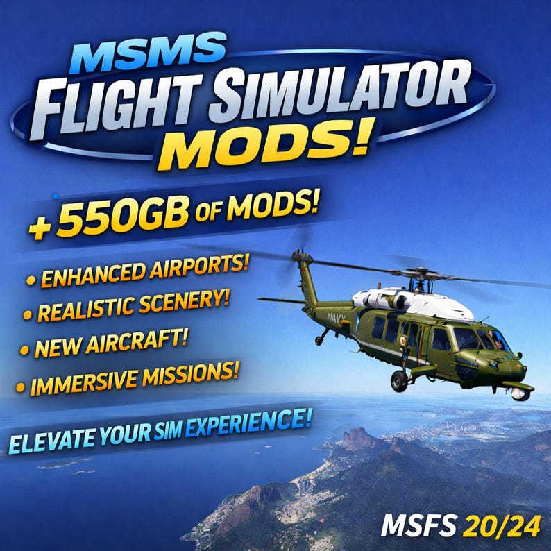 Paquete de modificaciones para Microsoft Flight Simulator 2020/2024 (descarga digital) imagen 1