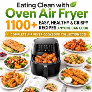 1100+ Recept för Air Fryer Kokbok 2026 Hälsosamma Enkla Krispiga Måltider Ren Ätning PDF E-böcker