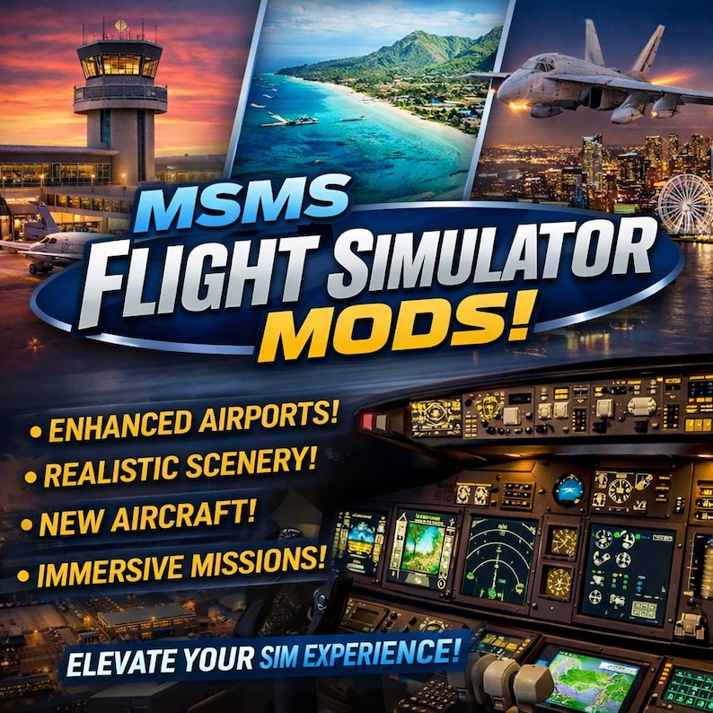 Paquete de modificaciones para Microsoft Flight Simulator 2020/2024 (descarga digital) imagen 4