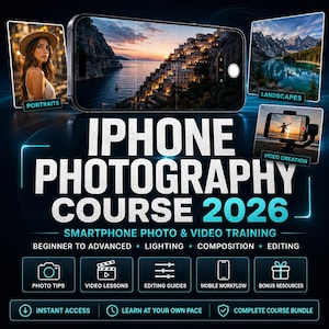 iPhone Android Fotografiekurs, Video Tutorial, Mobile Fotografie Guide für Anfänger 2026