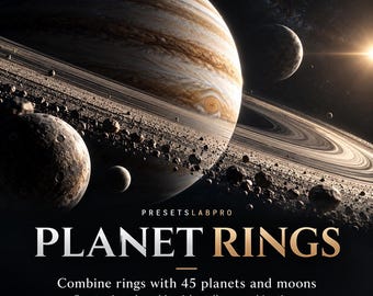 ASTRA DATA Space Visuals, 27 Planet, Moon, Asteroid, Starfield PNGs (Digital Download)