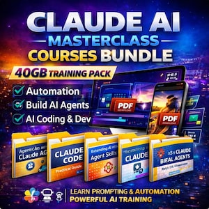 Claude AI Course Bundle – Agents, Automation & AI Workflows (40GB)