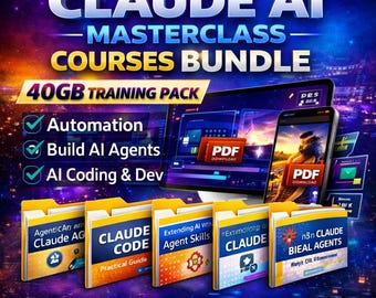 Claude AI Course Bundle – Agents, Automation & AI Workflows (40GB)