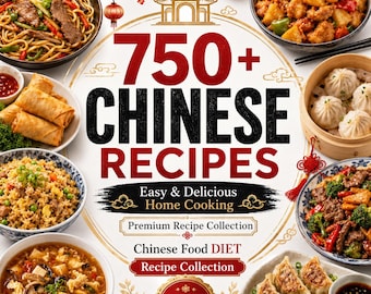 750+ Chinese Diet Recipes Collection: Easy Asian Home Cooking (PDF eBooks)