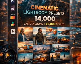 14,000 Camera Cinematic Looks Presets Bundle 1000  + 13,000 Bonus Styles + Tool