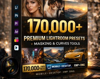 170,000+ Lightroom Presets Bundle: Mobile & Desktop Filters (PDF Guide)