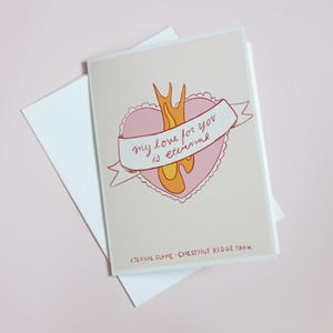 Tarjeta de San Valentín de amor eterno
