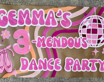 Hand Painted Bluey Birthday Banner