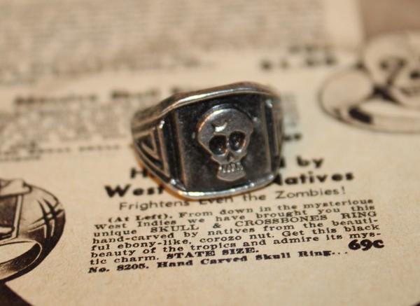 1950s skull ring - Etsy 日本