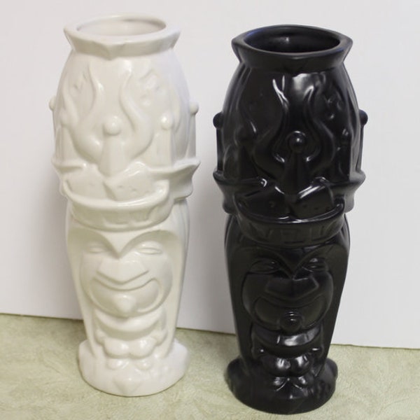 VLV Tiki Mug Viva Las Vegas Rockabilly By Joe Vitale Set of 2 Tiki Farm ltd ed