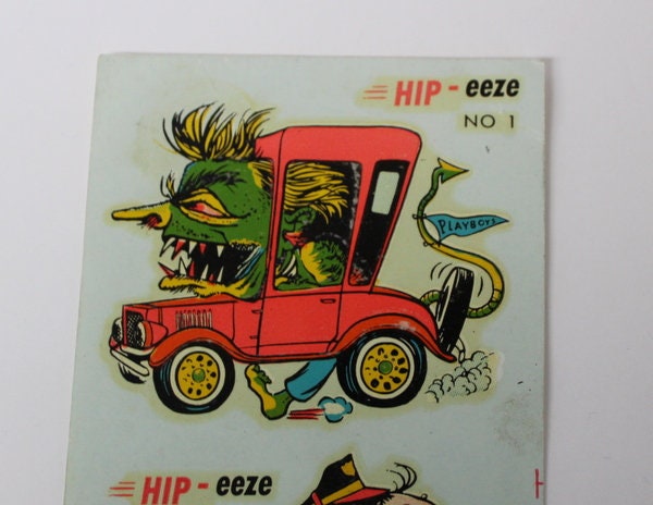 1960s Hot Rod Biker Art Water Decals by HIP - Eeze Set of 3 Ed Roth ...