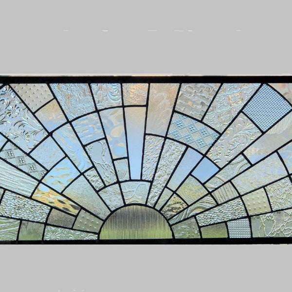 Large Stained Glass Window Panel Etsy