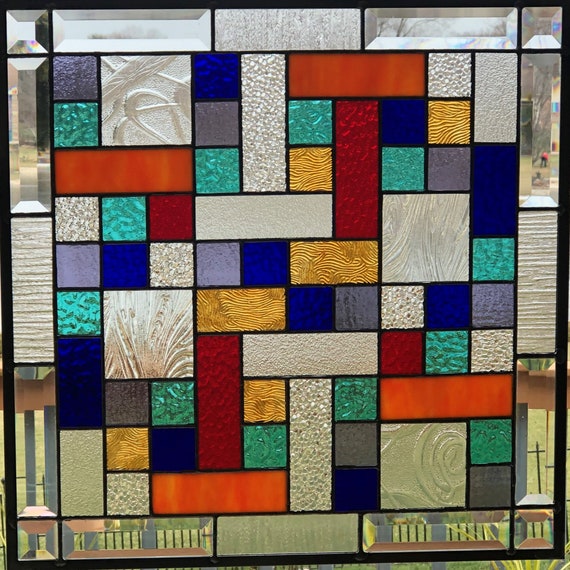 Free Stained Glass Pattern 3076 - Interlocking Star-P3076