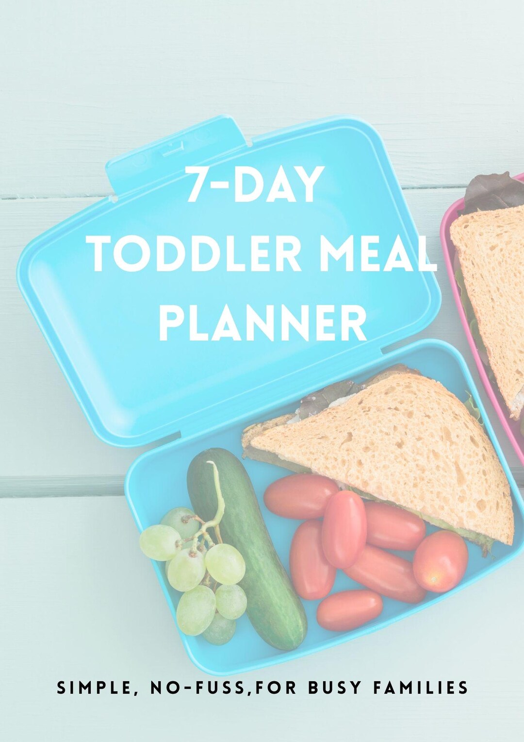 7-day Toddler Meal Plan Printable | Simple Meals for Kids | Weekly ...