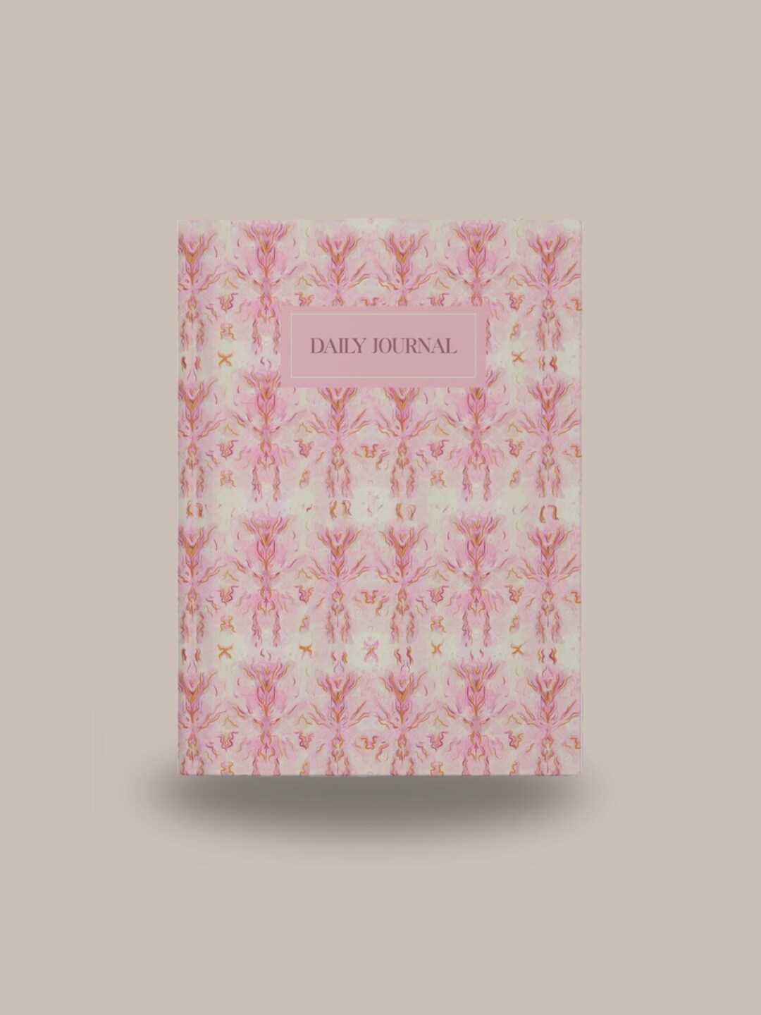 Pink Floral Journal | Daily Journal Notebook | Hardcover Lined Notebook ...