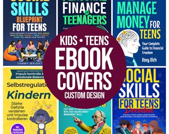 Benutzerdefinierte Kinder und Jugendliche Buchumschläge | Professionelles eBook Design | 3-5 Kundenspezifische Entwürfe