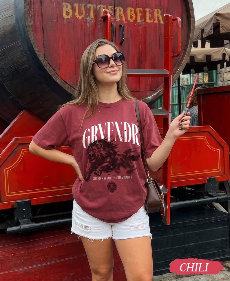 Wizard House Shirt, Fantasy House Aesthetic Shirt, Magic School Inspired Unisex T-Shirt, Universal Vacation shirt Chili