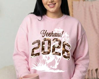 Yeehaw 2026 Year of the Horse Cowboy Rodeo Sweatshirt