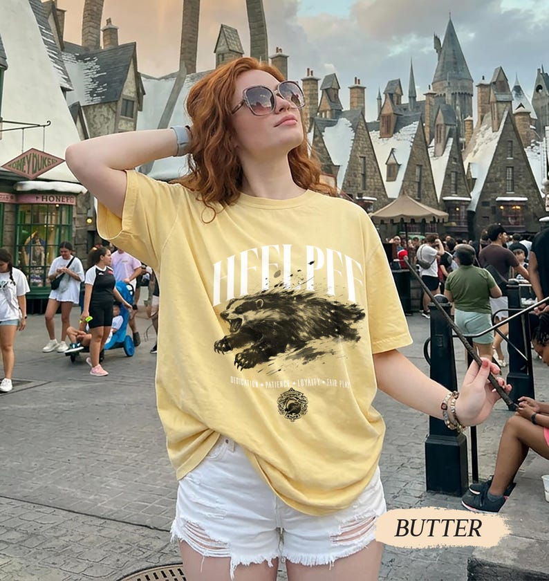 Wizard House Shirt, Fantasy House Aesthetic Shirt, Magic School Inspired Unisex T-Shirt, Universal Vacation shirt Butter