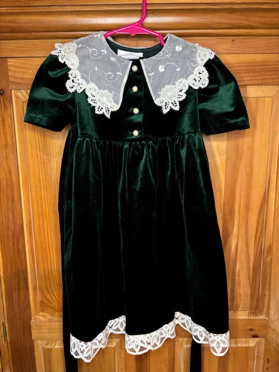 bonnie jean green dress Mika Mikado Hilow Dress 12 / Green
