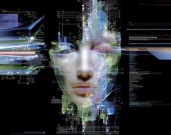Quantum Bloom: Cyber-Floral Digital Wallpaper Collection – 6 Ultra-HD Sci-Fi Art Pieces