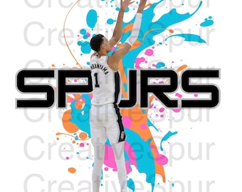 Spurs Wemby shirt design