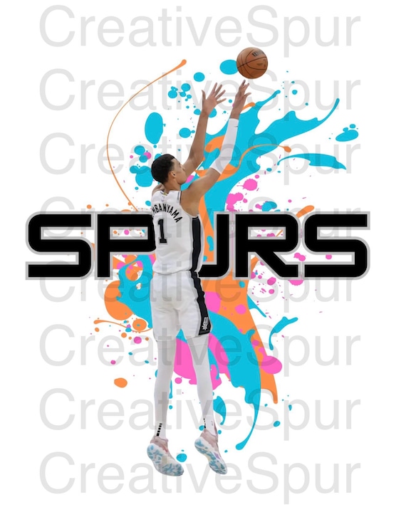 Spurs Wemby shirt design
