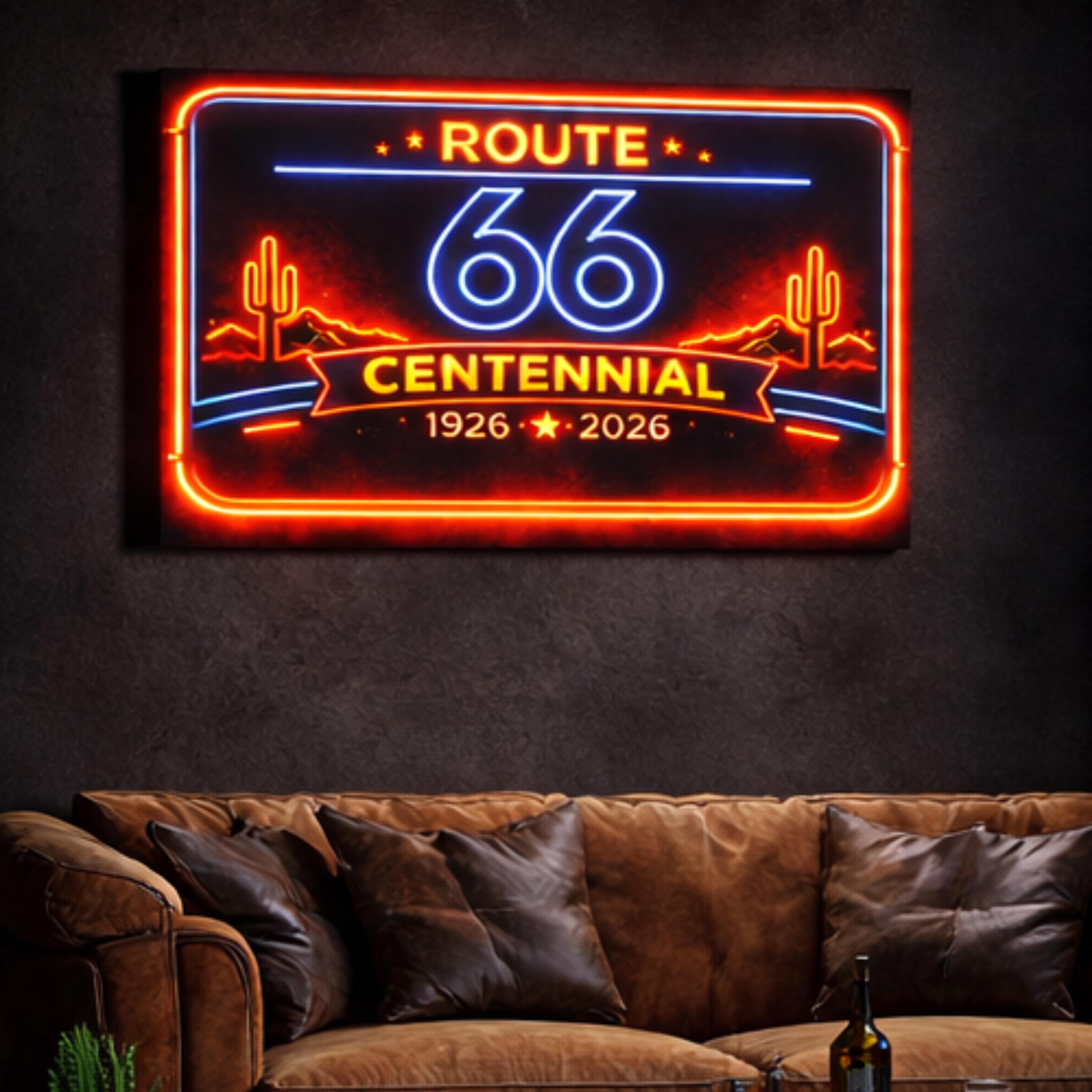 Route 66 Neon Sign - Etsy