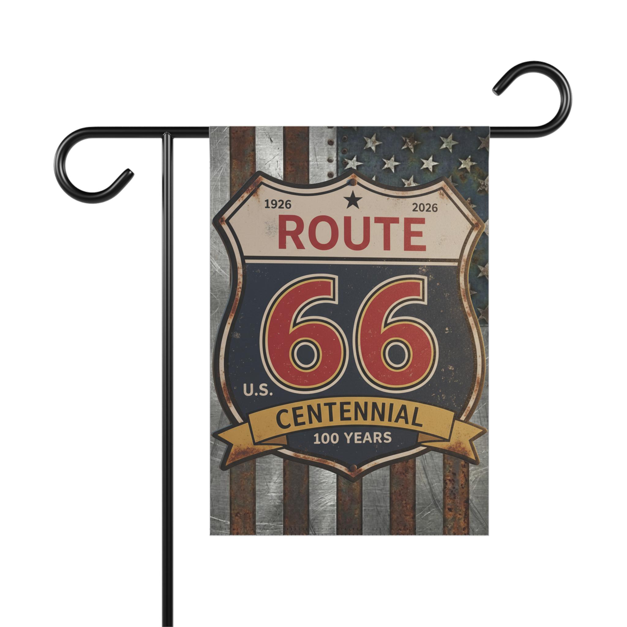 Route 66 Centennial Flag - 100 Years Anniversary Banner - 24x32 or