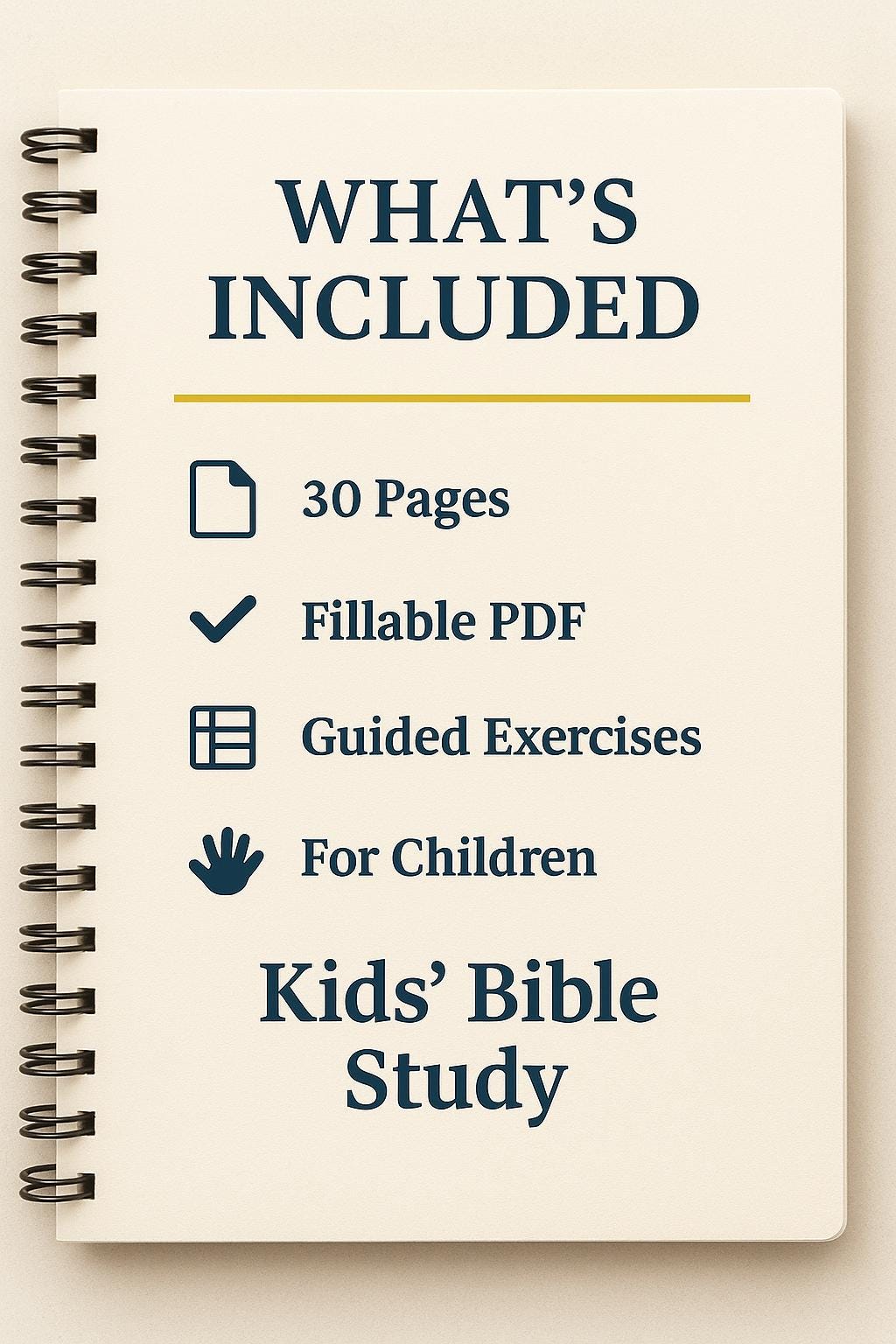 Kids Bible Study Worksheet Printable | Christian Bible Activity for