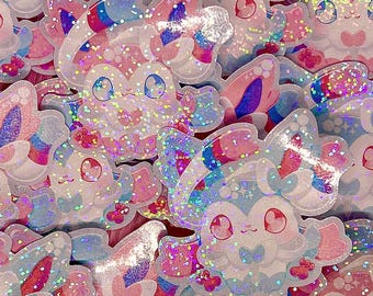 Pegatinas de fanart de Fairy Eievui (2-3/4 pulgadas/70 mm)