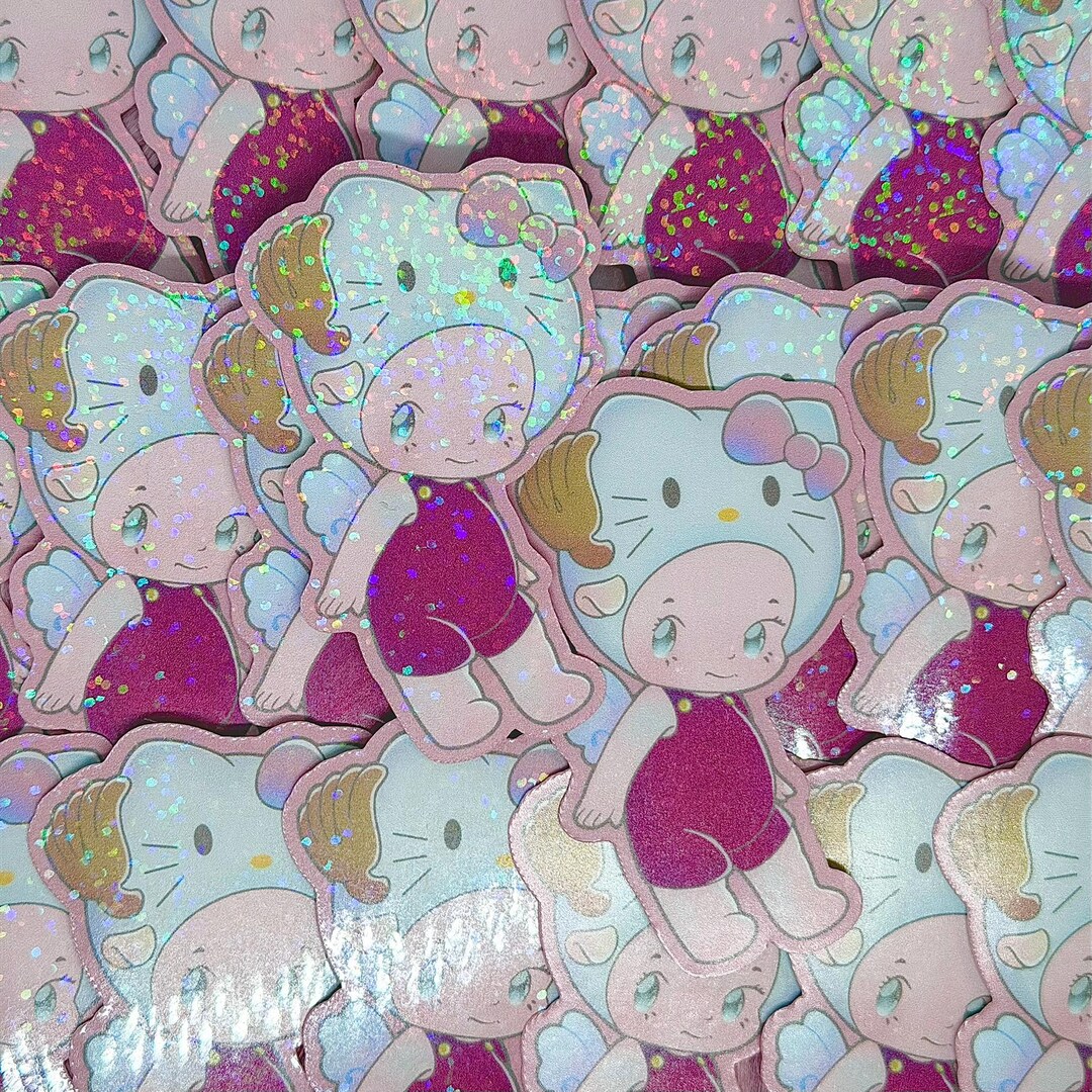 TT Chopper X Hello Kitty X Sonny Angel Fanart Stickers (2-3/4 Inch/70 ...