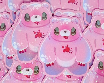 Chonky Bloody Bear Fanart Stickers (2-3/4 inch/70 mm)