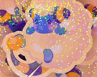 Pegatinas de fanart de la línea evolutiva de la oveja eléctrica (2-3/4 pulgadas/70 mm)