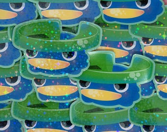 Pegatinas de fanart de la línea evolutiva de Lilypad Kappa (70 mm/2-3/4 pulgadas)